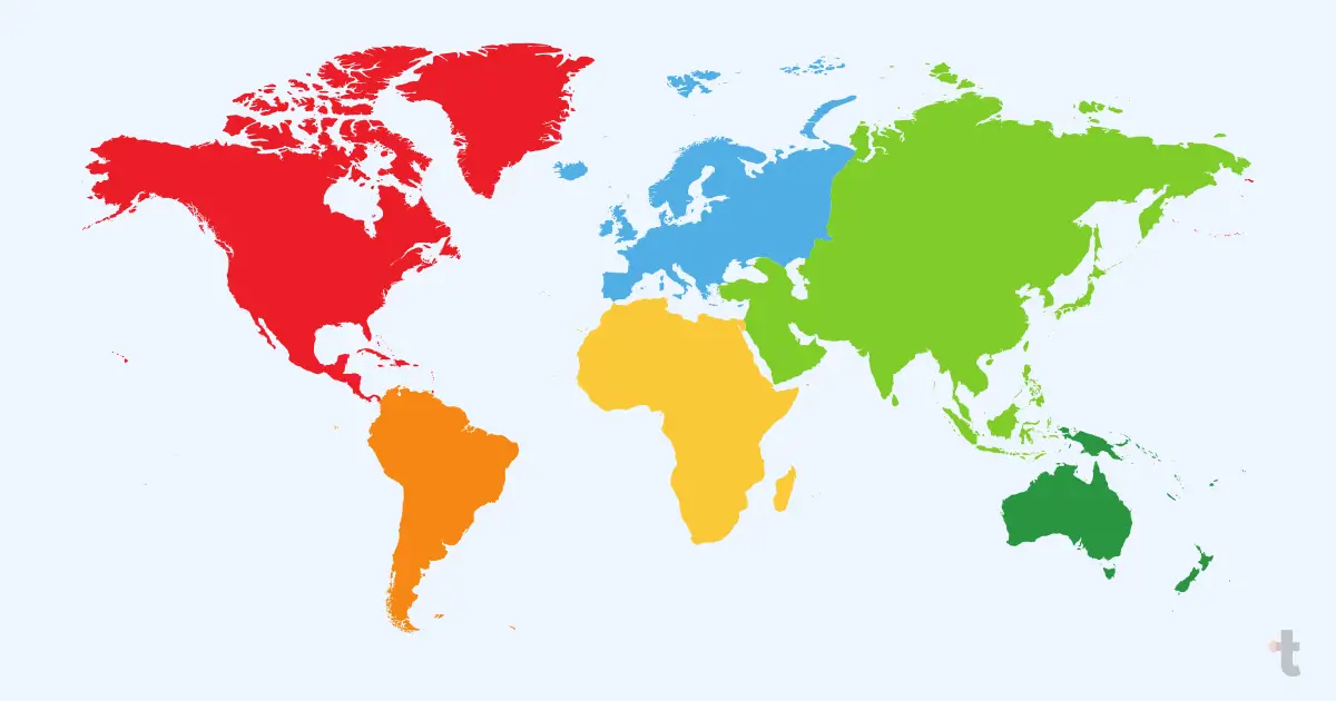 Os 7 continentes do Mundo
