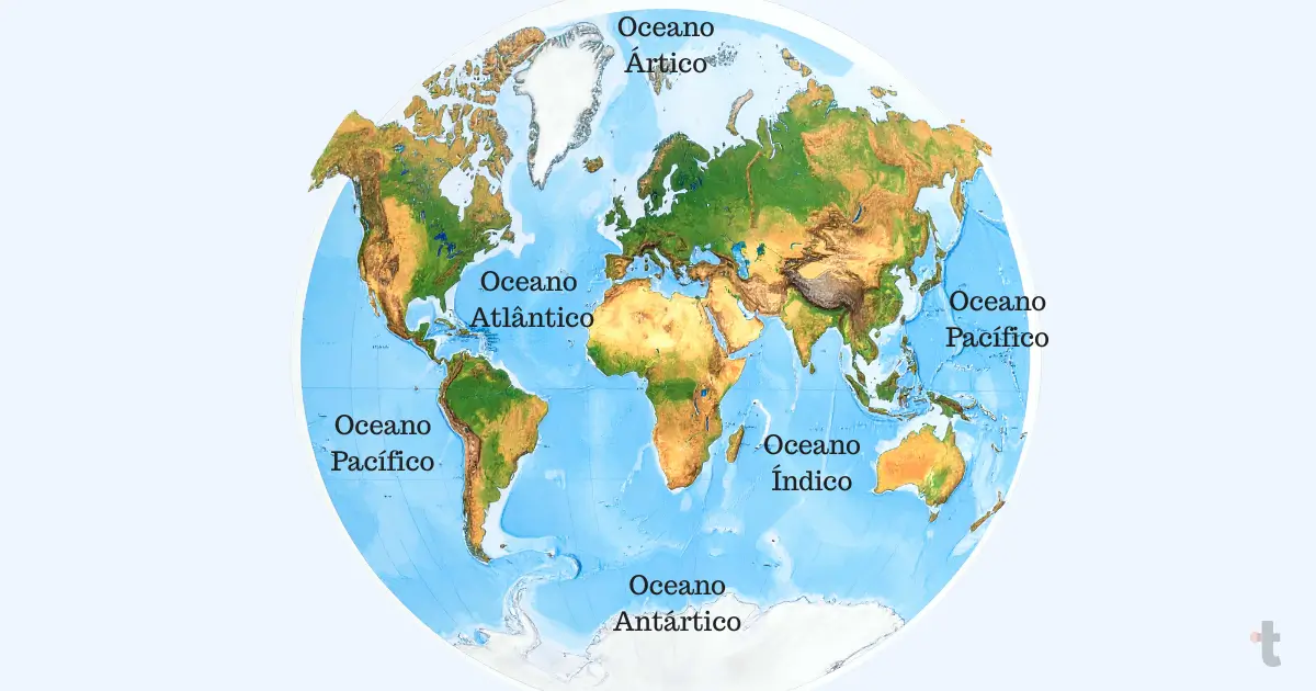 Os 5 oceanos do mundo